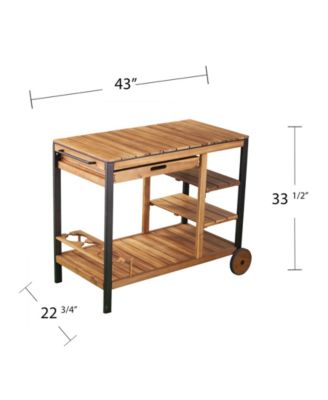 Briallen Outdoor Bar Cart