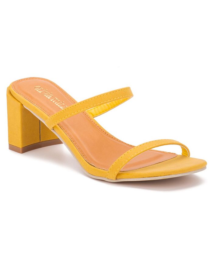Olivia Miller Women's Out On The Town Block Sandals - Macy's