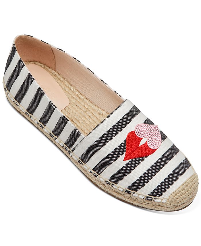 kate spade new york Women's Gimlet Heart Lips Espadrille Flats Macy's