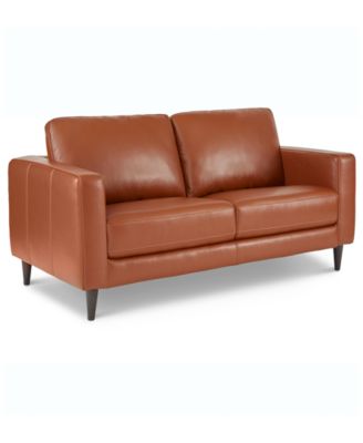 Macy's - Jennis 58" Leather Loveseat
