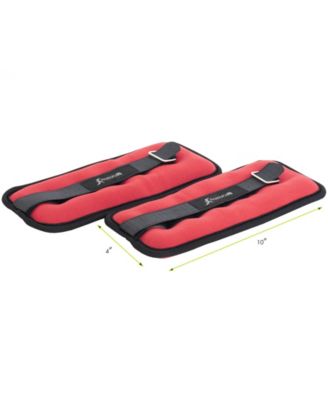 Ankle Weights 1.5 lb, Set of 2, Red