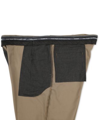 Big & Tall Cool Right Performance Flex Classic Fit Flat Front Pant 