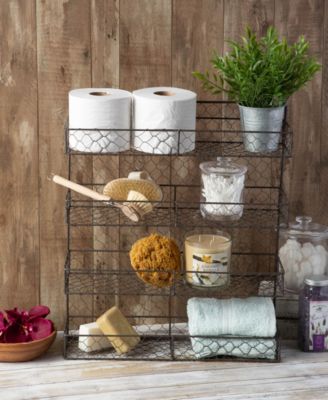 Double Wide 4 Row Chicken Wire Spice Rack