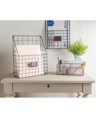 Chicken Wire Metal Desktop Letter Holder