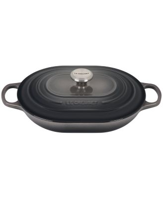 Enameled Cast Iron 3.75-Qt. Oval Casserole with Lid