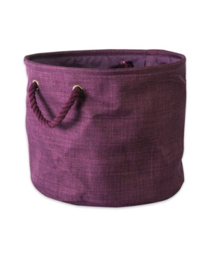 Design Imports Polyester Bin Variegated Round Medium