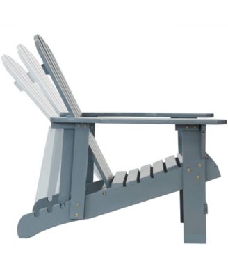 Outdoor Painted Fir Wood Lounge Backyard Patio Adirondack Chair with Adjustable Backrest