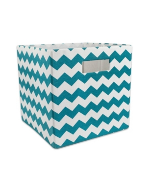 Design Imports Polyester Cube Chevron Square