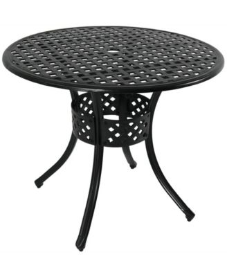 Sunnydaze Decor Outdoor Round Patio Dining Table - Macy's