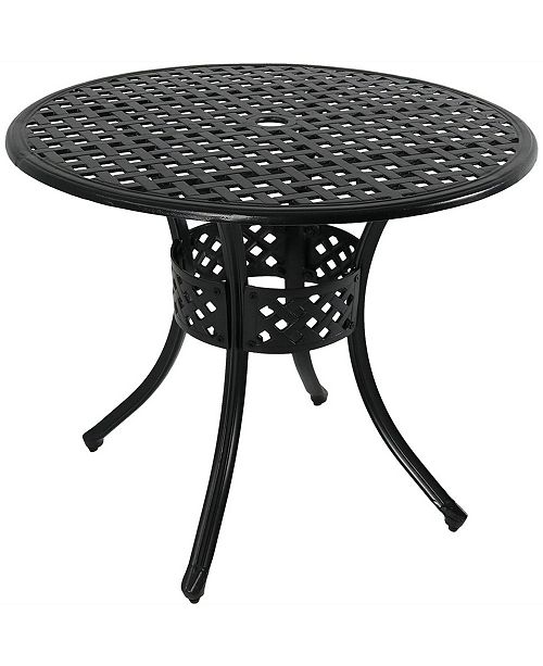 Sunnydaze Decor Outdoor Round Patio Dining Table Reviews