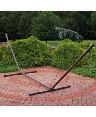 Large 2-Person Hammock Stand with Heavy-Duty Steel Beam Construction