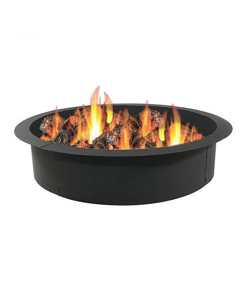 Sunnydaze Decor Fire Pit Ring Or Liner Heavy Duty Diy Above Or In