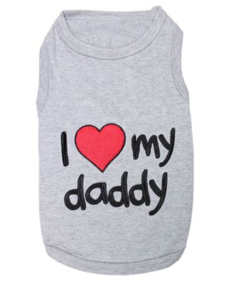 I Love Daddy Dog T Shirt