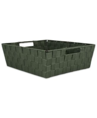 Nylon Bin Basketweave Trapezoid Set of 2