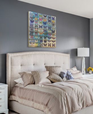 Butterflies Arte de Legno Digital Print on Solid Wood Wall Art, 36" x 36" x 1.5"