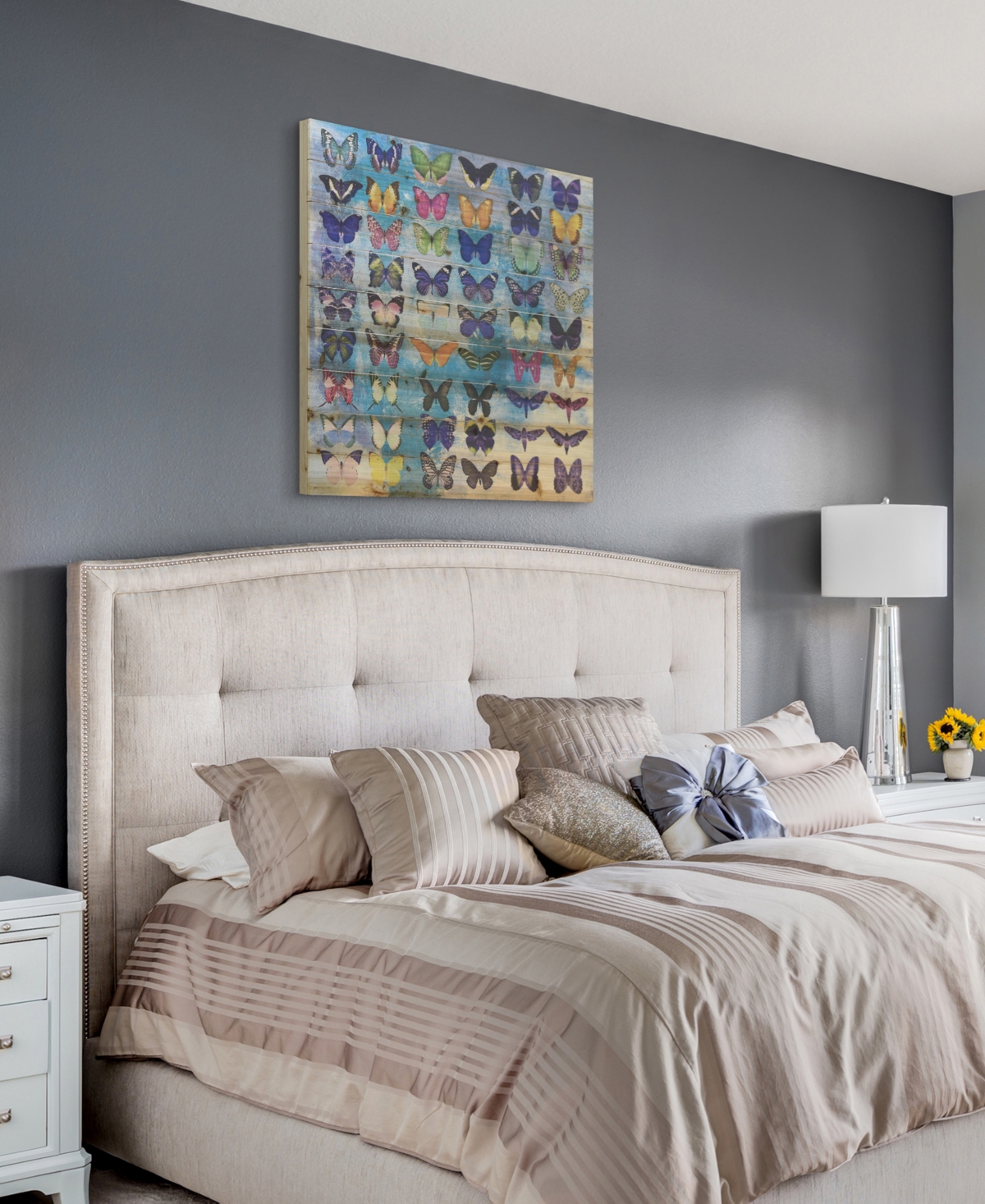 Empire Art Direct Butterflies Arte de Legno Digital Print on Solid Wood Wall Art, 1.5