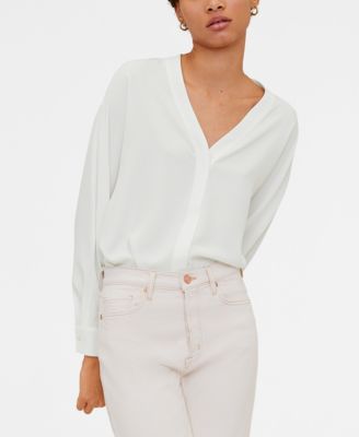 V-Neckline Blouse