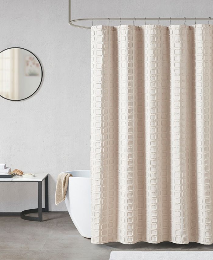 Madison Park Metro Clipped Shower Curtain, 72" x 72" Macy's