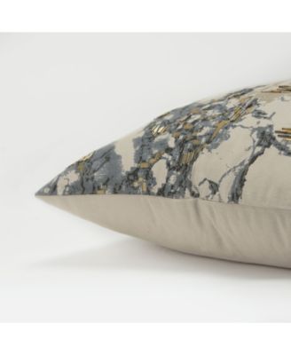 Abstract Polyester Filled Decorative Pillow, 20" x 20"