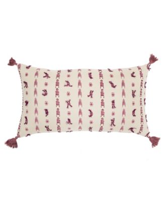 CLOSEOUT! Geometric Polyester Filled Decorative Pillow, 14" x 26"