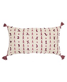 Geometric Polyester Filled Decorative Pillow, 14" x 26"