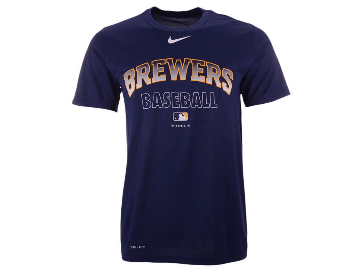 Nike Milwaukee Brewers Men's Authentic Collection Legend Practice T-Shirt