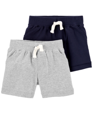 image of Carter-s Baby Boys 2-Pk. Cotton Pull-On Shorts