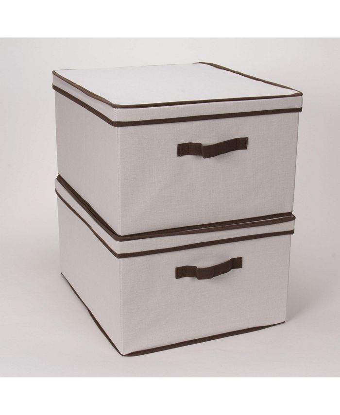 Household Essentials Large Canvas Storage Box Macy's