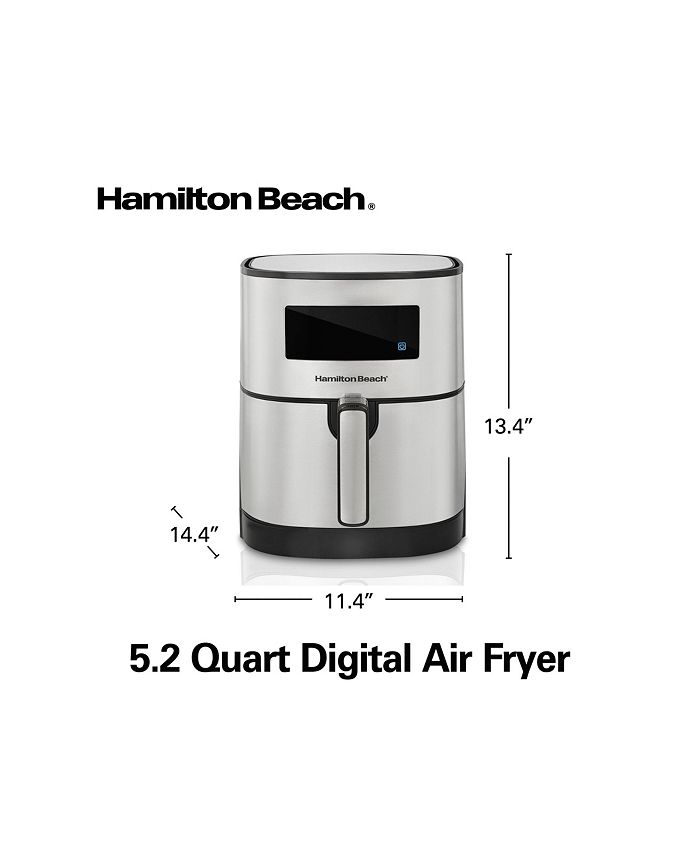 Hamilton Beach 5L Digital Air Fryer with Nonstick Basket Macy's