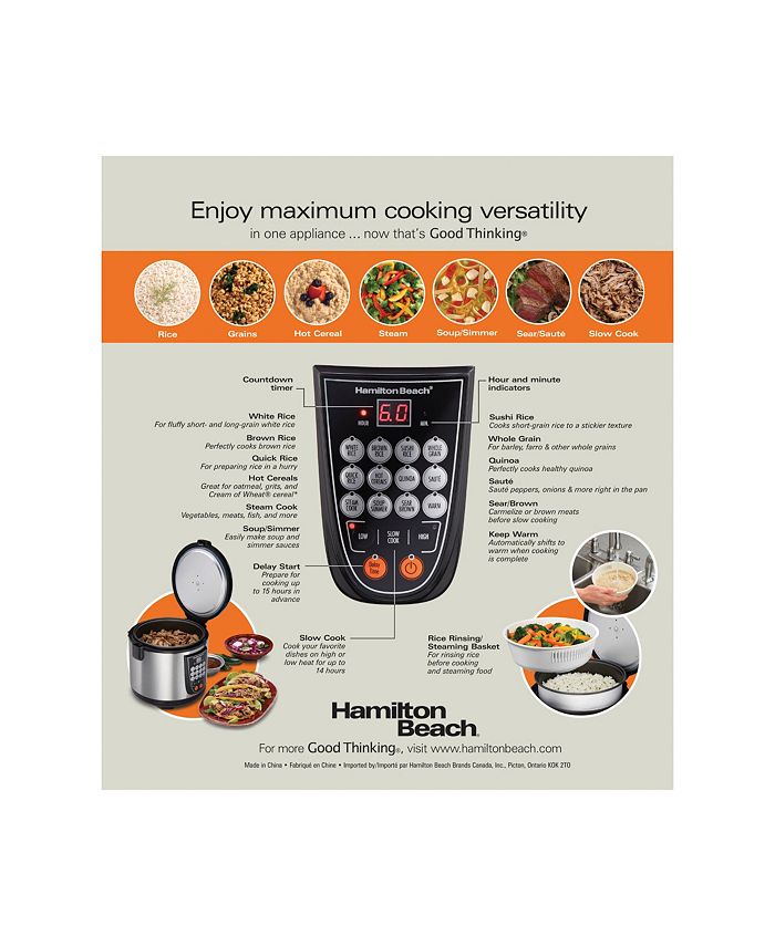 Hamilton Beach Digital MultiCooker Macy's