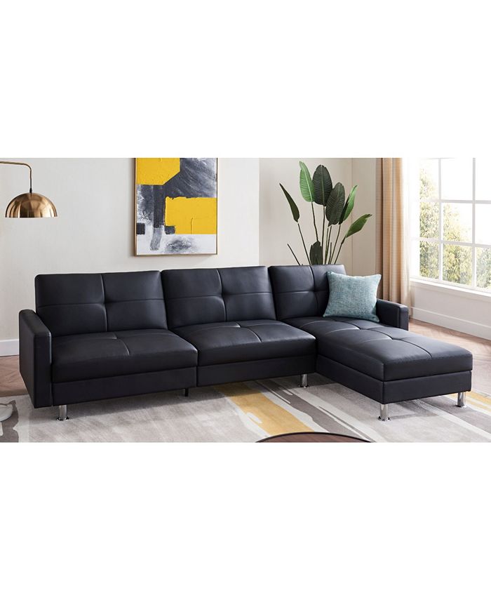 Gold Sparrow Davenport Convertible Sofa Bed Sectional with Storage Macy's