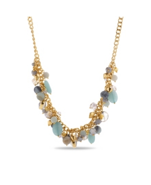 image of Catherine Malandrino Women-s Gold-Tone Beaded Bunch Necklace