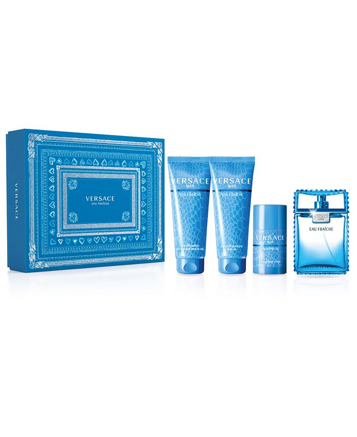 Versace Men's 4Pc. Eau Fraîche Eau de Toilette Gift Set Macy's