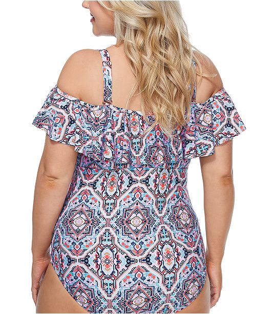 Raisins Curve Trendy Plus Size Aquarius Rising Tortuga OnePiece