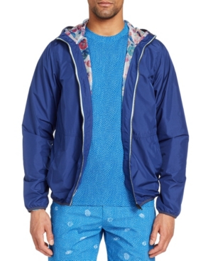 Brooklyn Brigade Men's Slim-Fit Water Repellent Stormy Night Windbreaker Jacket