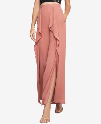 BCBGMAXAZRIA - Jackie Draped Slit Wide-Leg Pants