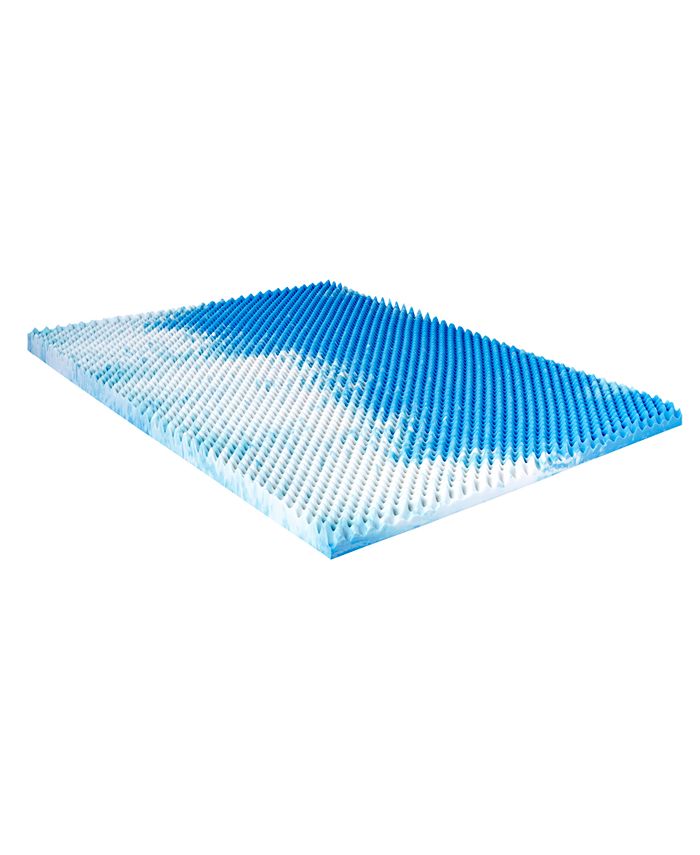 Comfort Revolution 3" Reversible Convoluted Memory Foam Mattress Topper