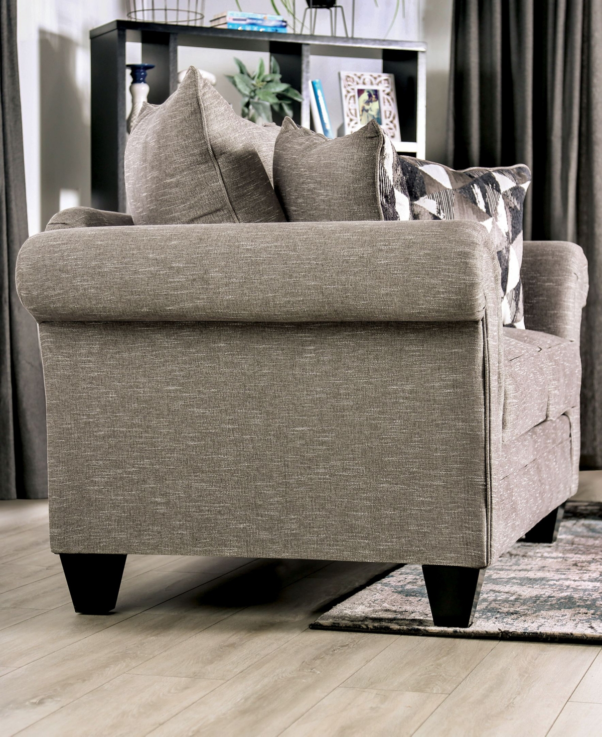 Furniture of America Parkcliffe Upholstered Loveseat