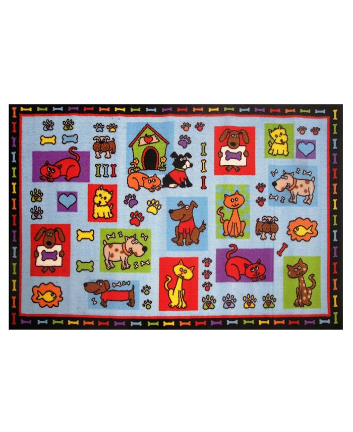 Fun Rugs Fun Time Pets R US 19" x 29" Area Rug Macy's