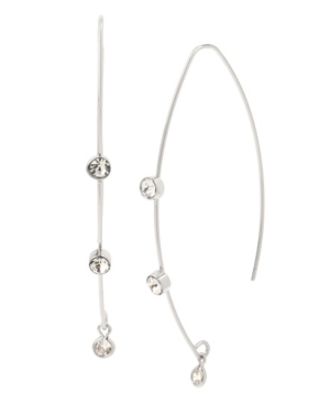 image of Jessica Simpson Cubic Zirconia Stone Threader Earrings