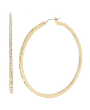 image of Jessica Simpson Pave Hoop Earrings, 2.5