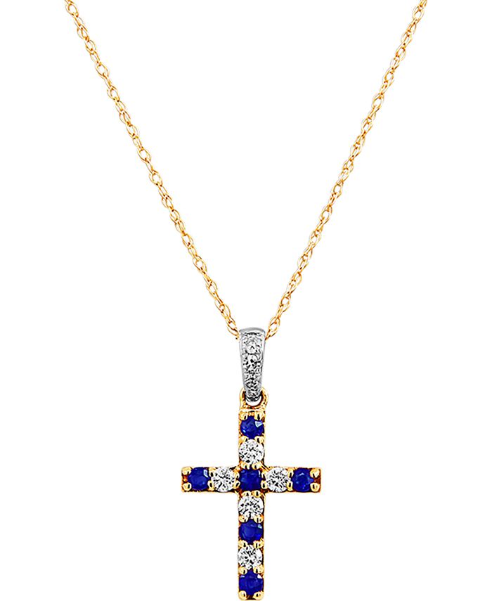 Macy's sapphire necklace on sale