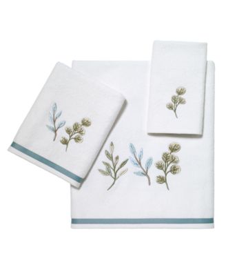 Avanti Ombre Leaves Bath Towels Collection Bedding