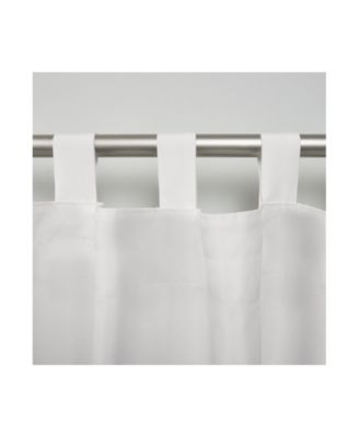 Curtains Indoor - Outdoor Solid Cabana Tab Top Curtain Panel Pair