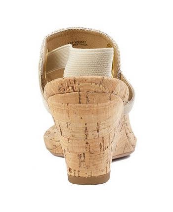 White Mountain Aida Thong Wedge Sandals & Reviews - Sandals - Shoes ...
