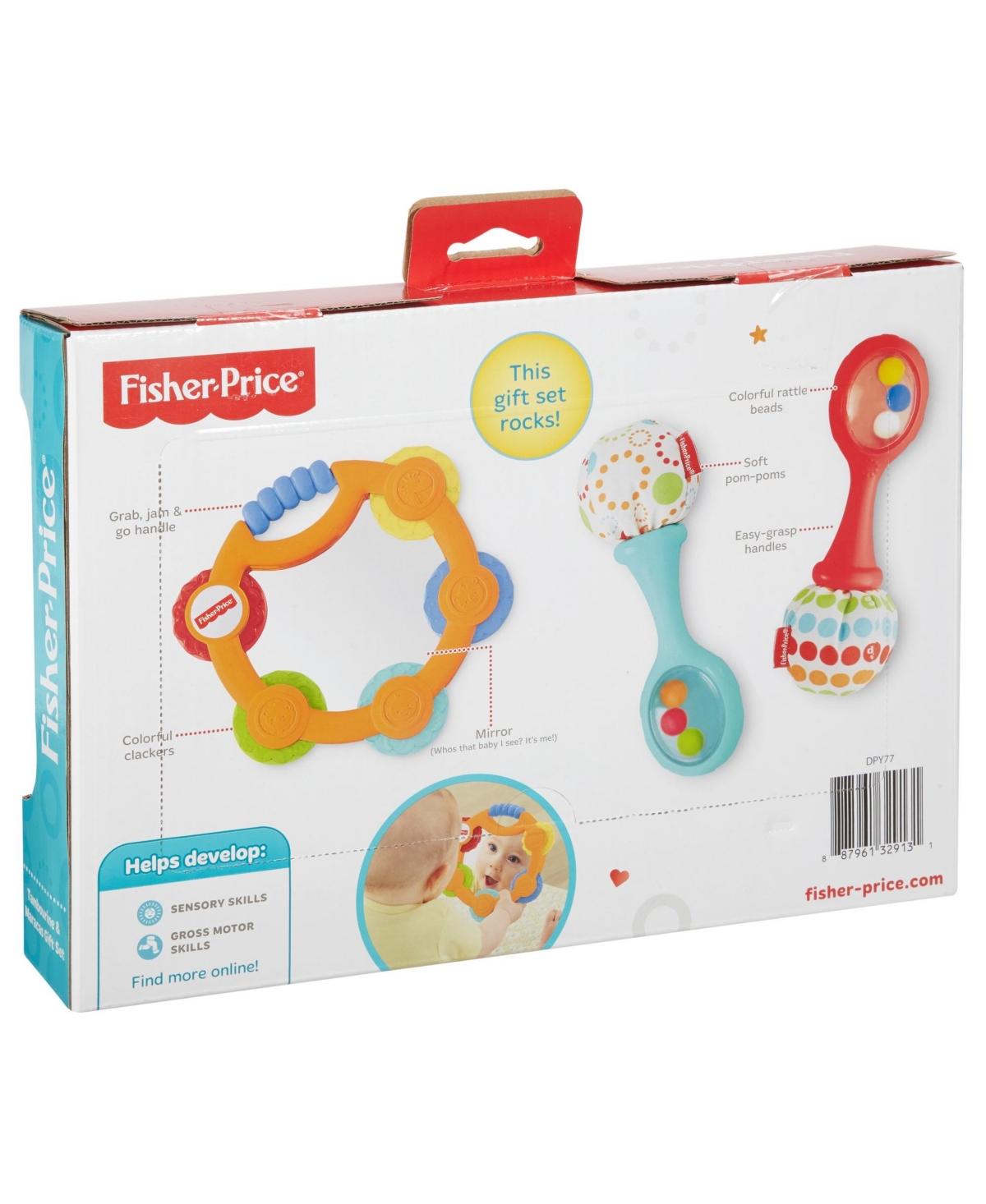 Fisher Price Tambourine & Maracas Gift Set In Multi