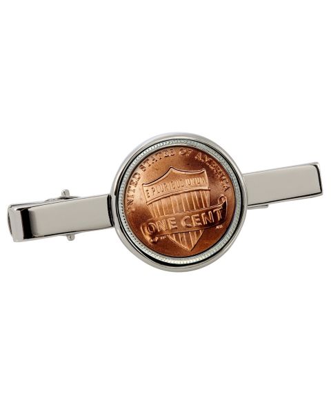Зажим для галстука American Coin Treasures с монетой Lincoln Union Shield Penny