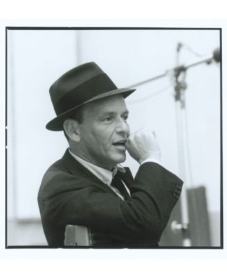 Men's Frank Sinatra My Way Gray Leather Strap Watch, 29.5 x 47mm