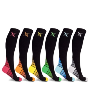 Extreme Fit Men's and Women's Sports Compression Socks - 6 Pair