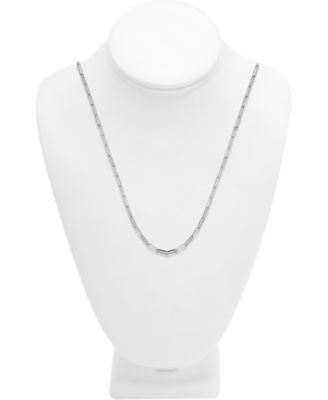 Paper Clip Link Chains in Gold or Silver Plate in 18" or 24"